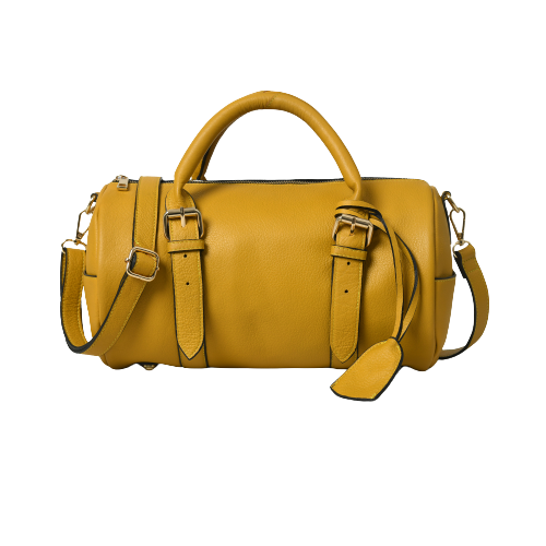 "Suham by Klasse Leer: Elevate Your Athletic Style with the Ultimate Leather Gym Shoulder Bag"