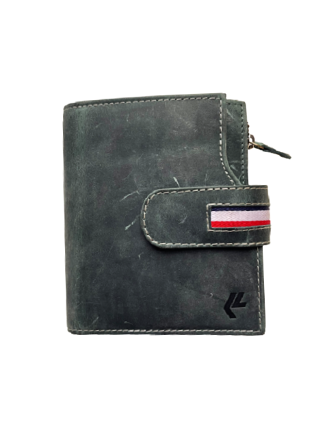 "Elegance in Olive: The Hunter Leather Wallet by Klasse Leer"